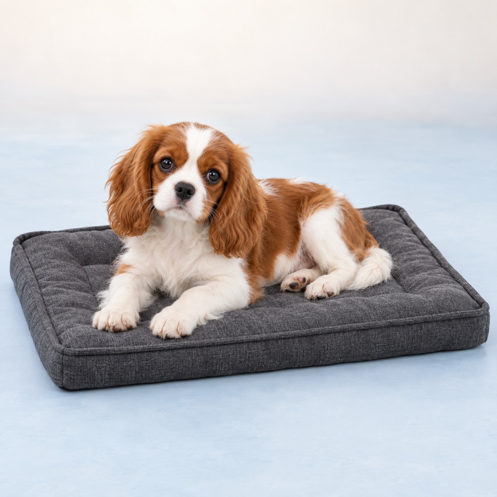 Charcoal Rest Mat with a cute puppy, illustrative photo